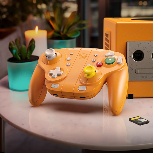 ๐ฎWizard Hall Joystick Controller โ Orange + RGB โ For Switch/PC