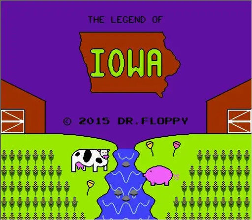 Exclusive Legend of IOWA NES Cartridge - One-of-a-Kind Retro Gaming Gem!