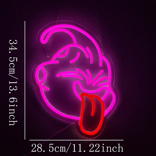 ⚡ Dragon Ball Z Neon Sign LED USB Light Anime Decor for Game Room, Man Cave, Kid