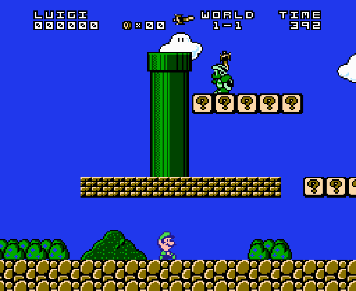 Luigi and the New Quest β NES 8-Bit Game Cart  β 72 Pin