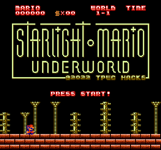๐ Starlight Mario: Underworld โ 8-Bit NES Game Cartridge | Dark Fan-Made