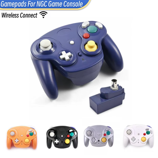 🎮 5 Color Wireless Controller w/ 2.4G Adapter for GameCube Console Gamepad 🔥