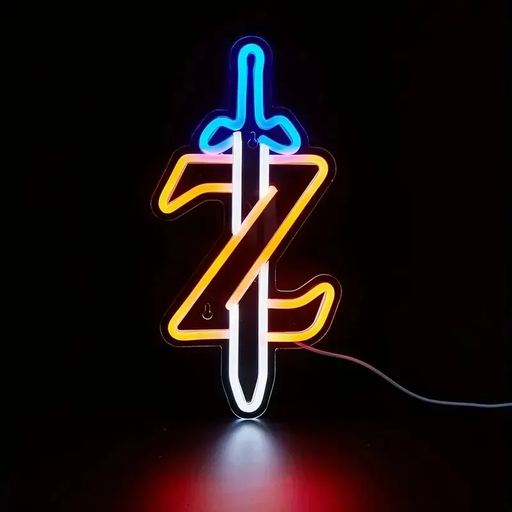 🌅 Neon Zelda LED Sign – Sunrise Wall Decor for Gamers
