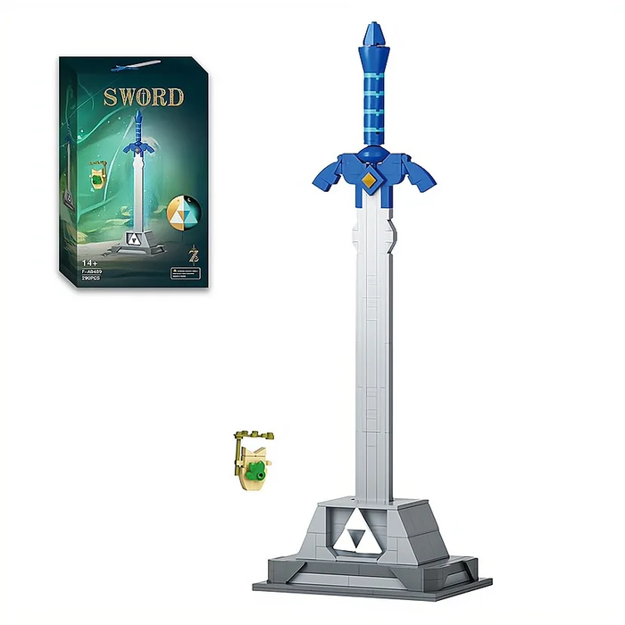 🧱 Master Sword Building Blocks Set – 290Pcs Desktop Display Kit Zelda-Inspired