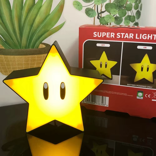 ⭐ Super Star LED Music Night Light | USB Rechargeable 3D Desk Lamp Gift