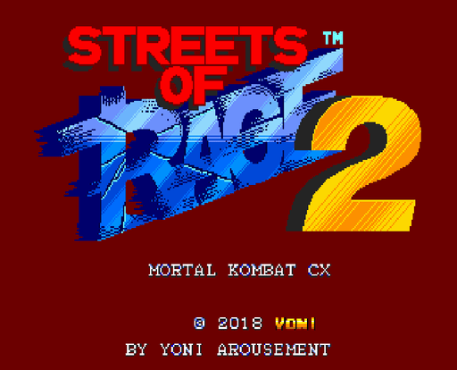 🥋 Streets of Rage 2: Mortal Kombat Edition – 16-Bit SEGA Genesis Cartridge
