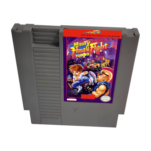 🕹️ Mighty Final Fight Turbo – NES Rom Hack Cartridge (USA/EUR, 72-Pin)