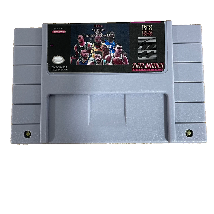 ๐ Tecmo Super NBA Basketball 2023โ2024 SNES Cartridge | Updated Rosters
