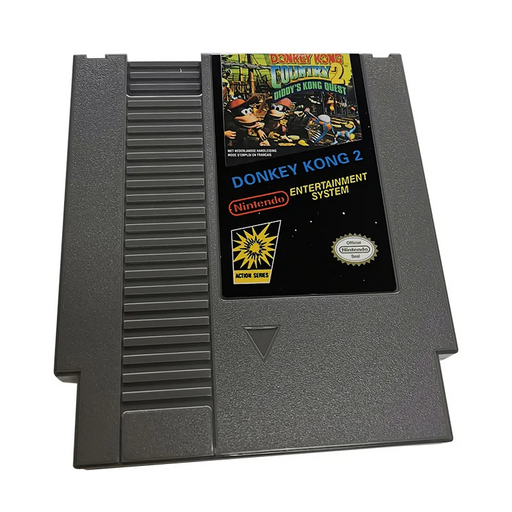 🍌 Donkey Kong 2 – NES 8-Bit Game Cartridge – 72-Pin Region-Free (Fan Demake)