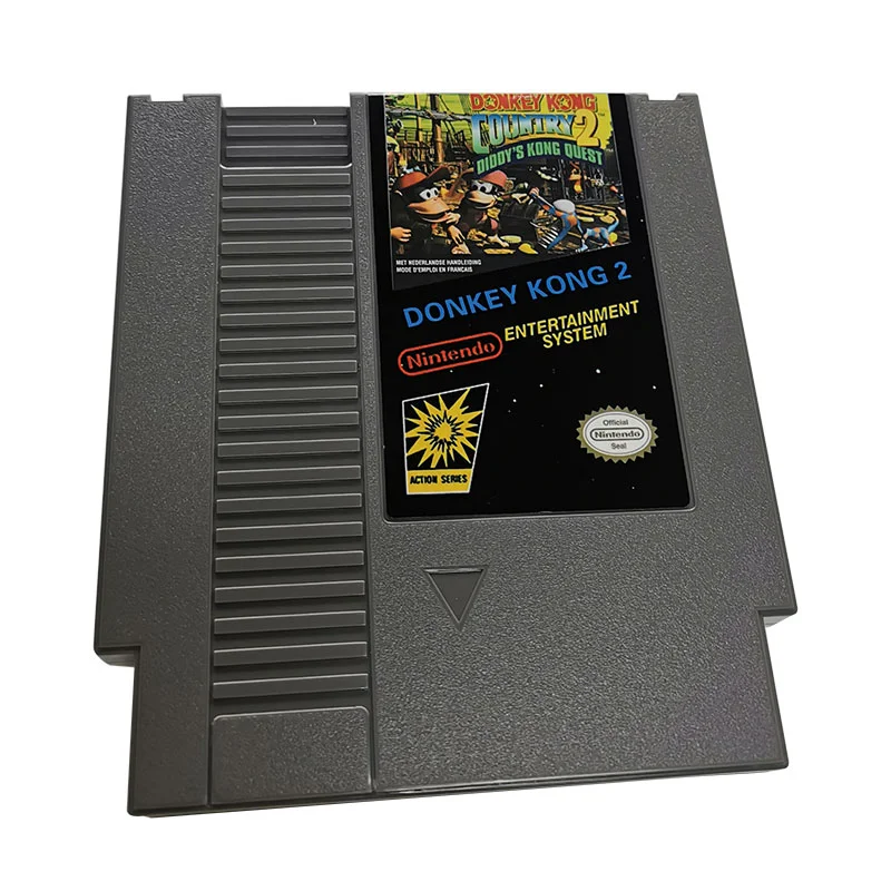 ๐ Donkey Kong 2 โ NES 8-Bit Game Cartridge โ 72-Pin Region-Free (Fan Demake)