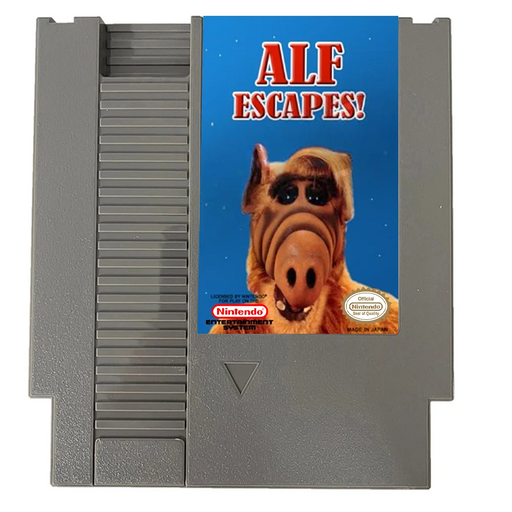👽 ALF Escapes - 8-Bit Game Cartridge | For Nintendo NES Console