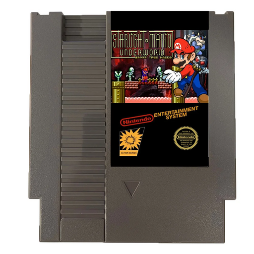 ๐ Starlight Mario: Underworld โ 8-Bit NES Game Cartridge | Dark Fan-Made