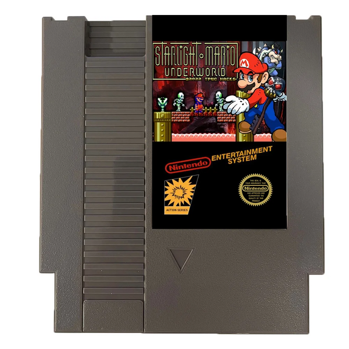 ๐ Starlight Mario: Underworld โ 8-Bit NES Game Cartridge | Dark Fan-Made