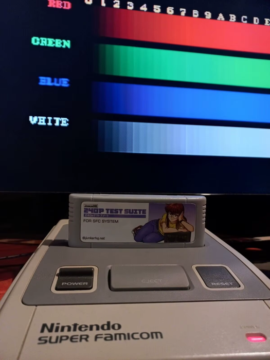 240p Test Suite SNES/Super Famicom 16-Bit Game Cartridge for Console