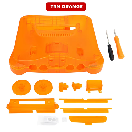 ๐ง Transparent Orange or Purple N64 Console Shell Replacement Case ๐ฎ