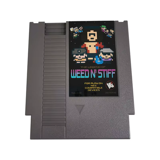 🌿 Legend of Weed N' Stiff 8-Bit 72-Pin NES Game Cartridge - NTSC/PAL Retro 🎮