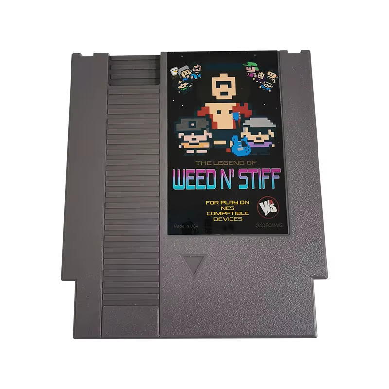 ๐ฟ Legend of Weed N' Stiff 8-Bit 72-Pin NES Game Cartridge - NTSC/PAL Retro ๐ฎ