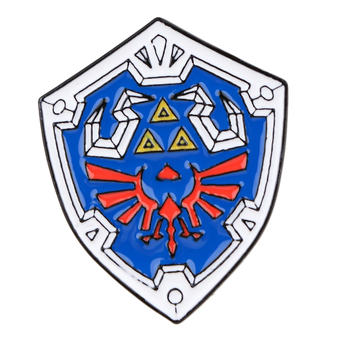 π‘οΈ Zelda-Inspired Game Shield Enamel Pins  Brooch Badge for Backpack or Clothes