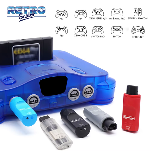 🎮 Retroscaler Blueretro Wireless Adapter for N64 to PS3/PS4/PS5/8Bitdo 🔥