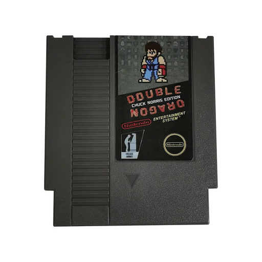 🥋 Double Dragon: Chuck Norris Edition NES 8-Bit Game Cartridge – Retro Hack