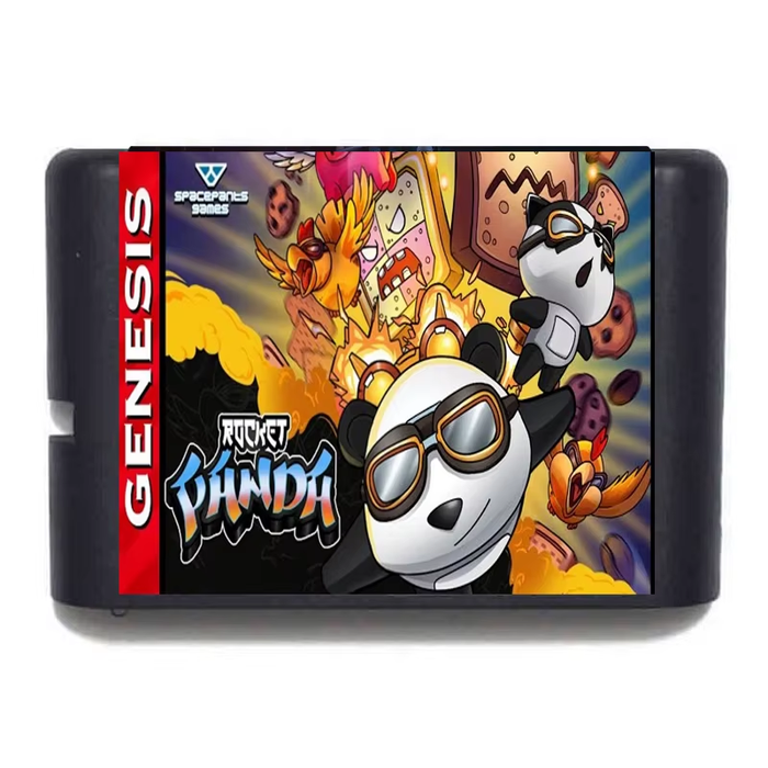 Rocket Panda 16-Bit Game Cartridge for Genesis Mega Drive Shooter