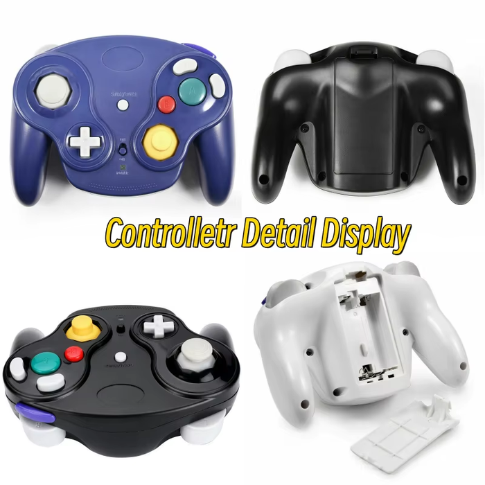 🎮 5 Color Wireless Controller w/ 2.4G Adapter for GameCube Console Gamepad 🔥