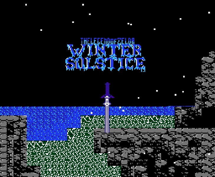 ❄️ Zelda II: Winter Solstice – NES 8-Bit Game Cartridge | Dark Seasonal Quest 🌑