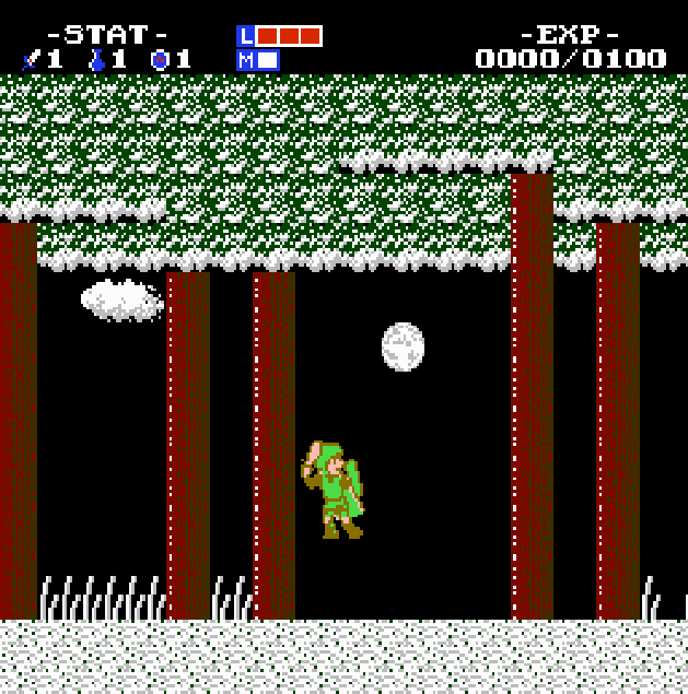 ❄️ Zelda II: Winter Solstice – NES 8-Bit Game Cartridge | Dark Seasonal Quest 🌑