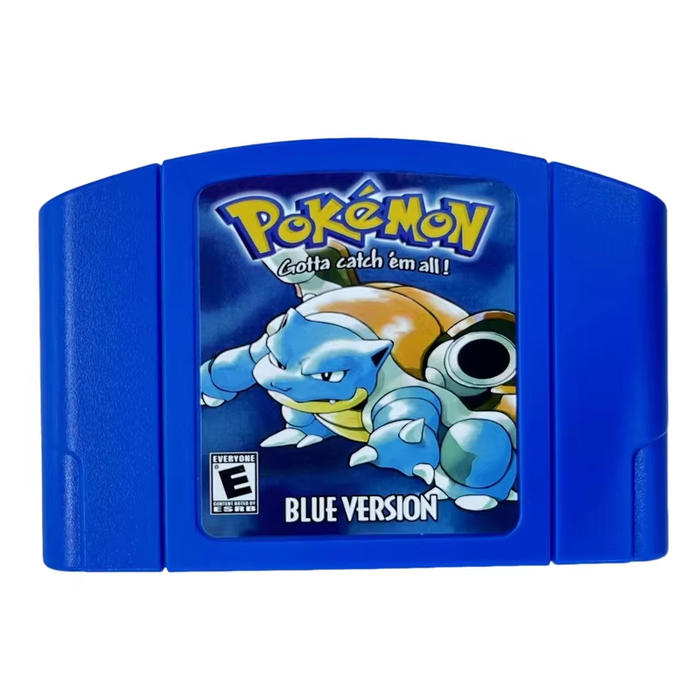 N64 64-Bit Console Games Cartridge 🎮 Pokemon Gold Silver Blue Red Yellow Green
