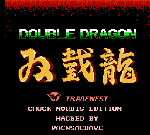 🥋 Double Dragon: Chuck Norris Edition NES 8-Bit Game Cartridge – Retro Hack