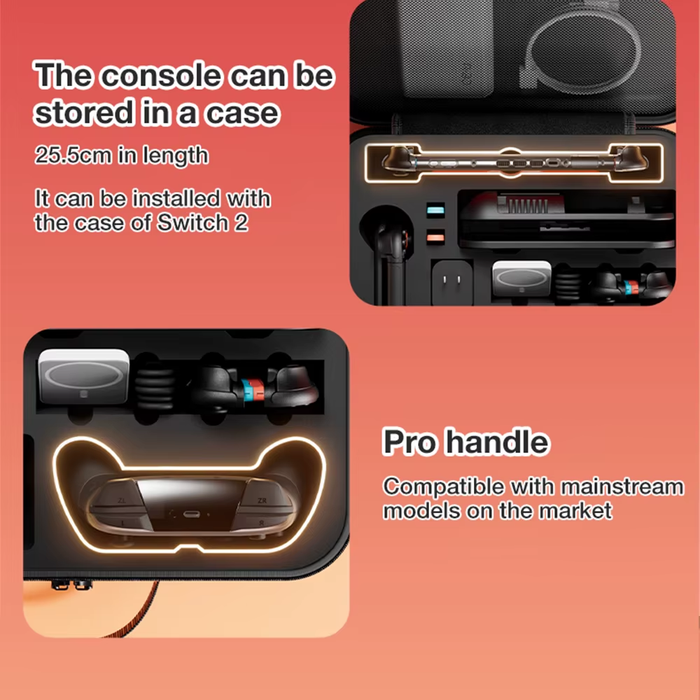 🎮 Switch 2 Travel Case – Waterproof Anti-Scratch Storage Bag w/ Handle