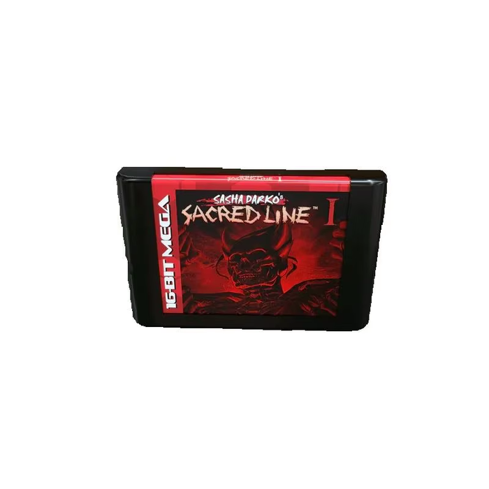 Sacred Line 16-Bit Game Cartridge for Genesis Mega Drive Horror Adventure