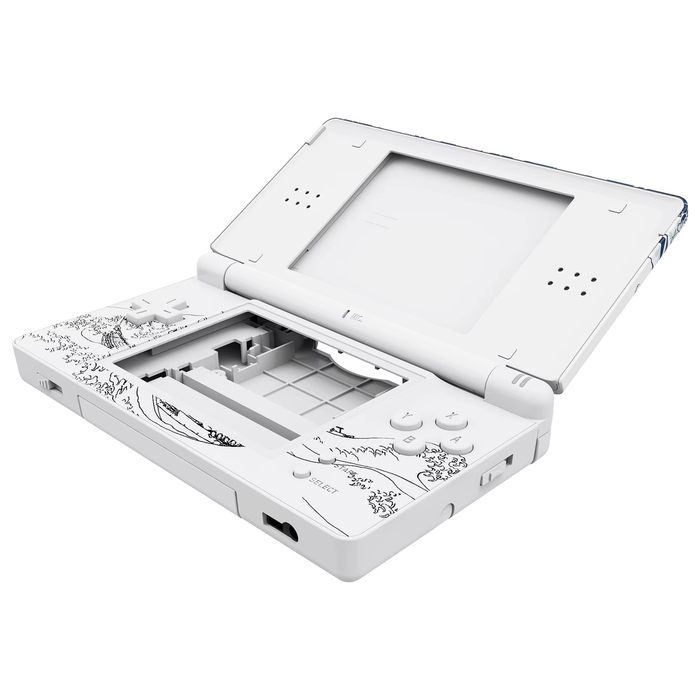 🎨 Replacement Full Housing Shell for Nintendo DS Lite | The Great Wave Edition