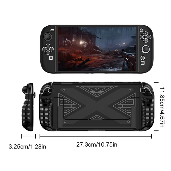 🎮 Switch 2 Protective Case – TPU+PC Shockproof Cover w/ Grip Handle 🎮