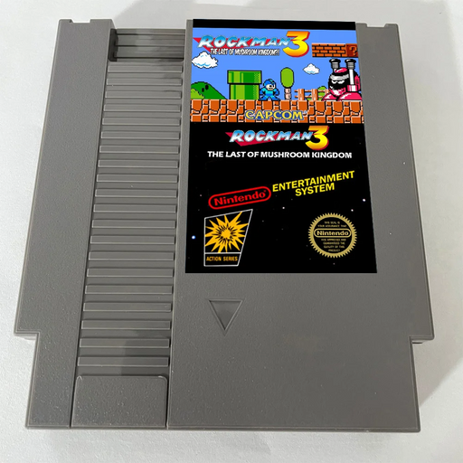 🔧 Rockman 3: Last of the Mushroom Kingdom – NES 8-Bit Hack Cartridge