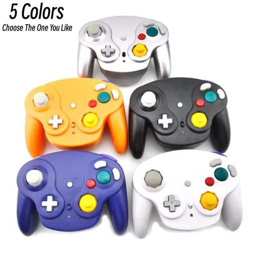 🎮 5 Color Wireless Controller w/ 2.4G Adapter for GameCube Console Gamepad 🔥