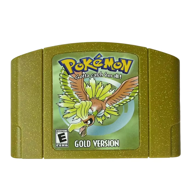 N64 64-Bit Console Games Cartridge 🎮 Pokemon Gold Silver Blue Red Yellow Green