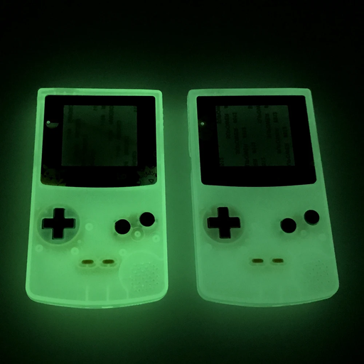 Glow in the Dark GBC Shell Replacement Kit | Full Housing for Game Boy Color 🎮