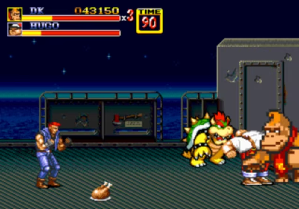 Cosmic Mix Streets of Rage 2 16-Bit Game Card for Genesis Mega Drive