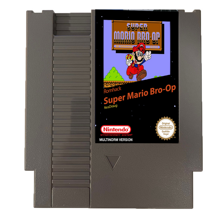 🎮 Super Mario Bro-op – NES 8-Bit Game Cartridge | 2-Player Co-Op Adventure 🌟
