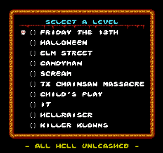 👿 All Hell Unleashed – NES Cartridge | Horror Icon Showdown (8-Bit)