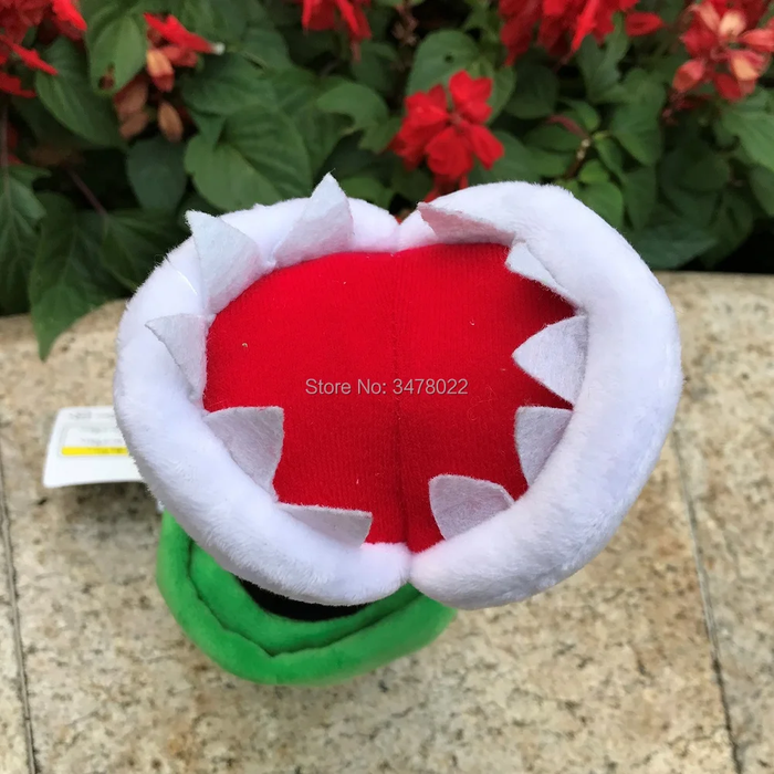 🌿 Trottin' Piranha Plant Plush | Mario-Inspired Stuffed Toy | 9" Tall w/ Tag