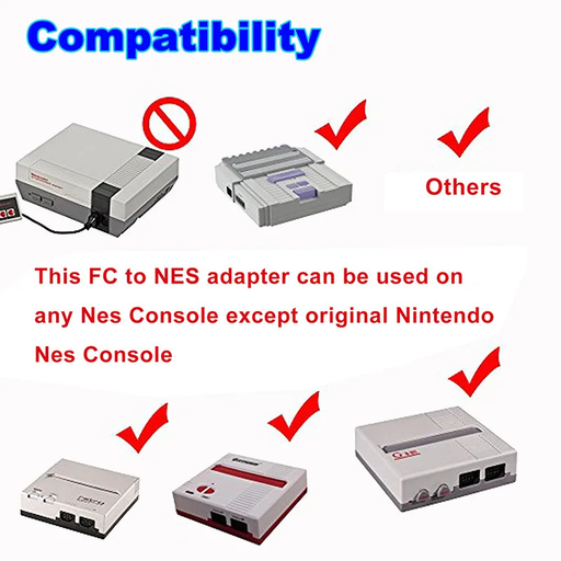 🔄 FC 60-Pin to NES 72-Pin Adapter | Game Card Converter for Nintendo Consoles