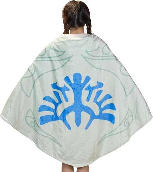 Zelda Plush Glider Blanket Cloak Cosplay Prop Light Gray L60 x W43 Inch