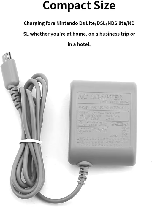 AC Wall Charger Power Adapter for Nintendo DS Lite NDSL Travel US Plug