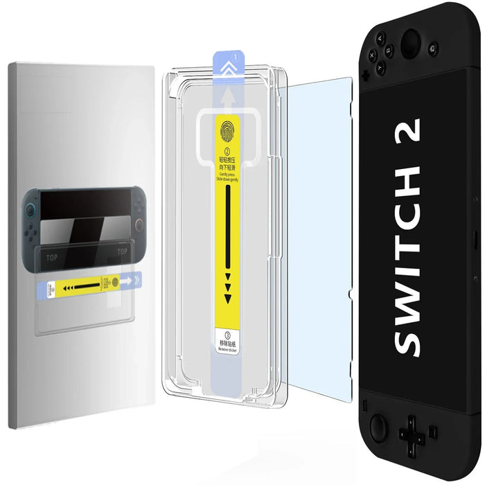 🛡️ Tempered Glass Screen Protector for Nintendo Switch 2 2025 w/ Alignment Kit