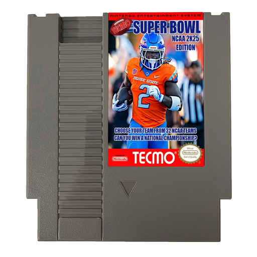 ๐ Tecmo Super Bowl NCAA 2K25 Edition โ NES 8-Bit Game Cartridge