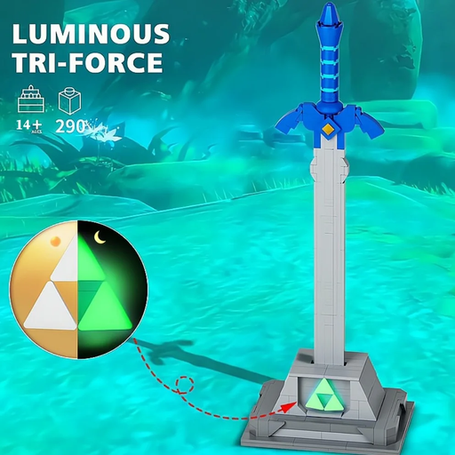 🧱 Master Sword Building Blocks Set – 290Pcs Desktop Display Kit Zelda-Inspired