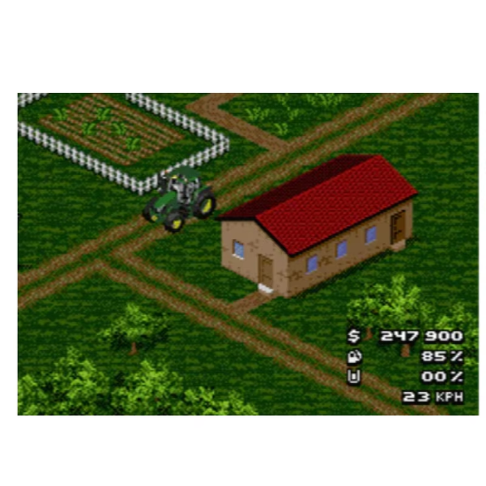 Farming Simulator 16-Bit Game Cartridge for Genesis Mega Drive Farming
