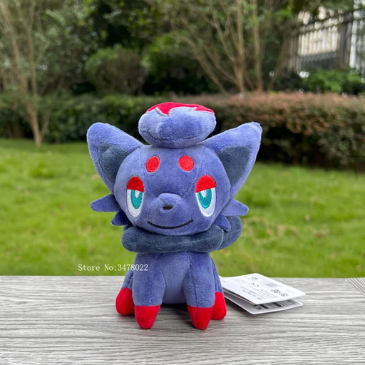 🦊 Zorua Plush Toy – 6" Sitting Pokémon Doll – Soft & Cuddly Gift